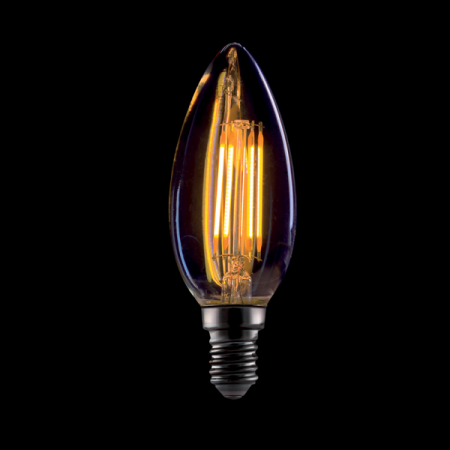 BEC LED VINTAGE C37-4W E14, 220-240V, 2800-3200K, AURIU